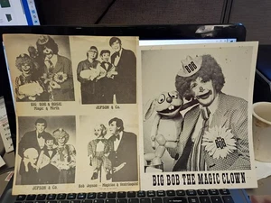 Bob Jepson Big Bob der magische Clown Original 8x10 Werbefoto - Bild 1 von 3