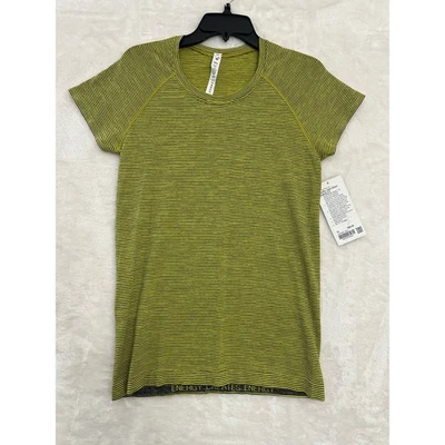 Camiseta Lululemon Swiftly Tech 10 amarela sônica nova com etiquetas - Imagem 1 de 4