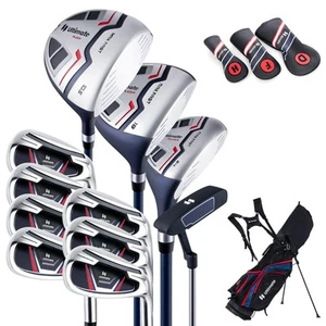 Men's Complete Golf Club Set Golf Club Package Set incl 460CC w/ Rain Hood - Picture 1 of 12