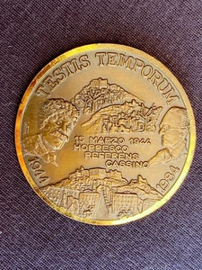 Medaglia Commemorativa Bombardamento Abbazia di Montecassino - 1944 1984 - Foto 1 di 4