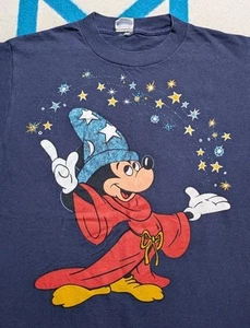 Camisa Fantasía Mickey Mouse De Colección Brillante Puntada Única Hecha en EE. UU. Disney Grande - Imagen 1 de 6