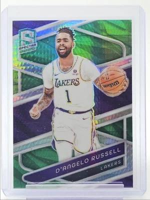 D'ANGELO RUSSELL 2023-24 SPECTRA INTERNATIONAL GREEN PRIZM LAKERS /75 Q5118 - image 1 of 2