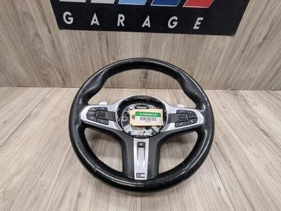 *OEM BMW G05 G07 G12 G16 G30 M SPORT Leather Steering Wheel w/ Shifters HEATED - Image 1 of 4