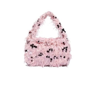 Elegant Beaded Handbag Multipurpose 3 Way Carry Compact Square Purse Practical - Picture 1 of 12