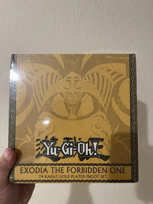 Yugioh Exodia The Forbidden One Limited Edition 24k Gold-Plated Set New Sealed - Image 1 of 2