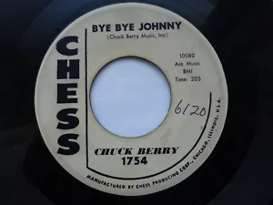 CHUCK BERRY 45 'BYE BYE JOHNNY' USA CHESS 1960 ROCK'N'ROLL R&B BLUES VG - Picture 1 of 2