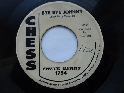 CHUCK BERRY 45 'BYE BYE JOHNNY' USA CHESS 1960 ROCK'N'ROLL R&B BLUES VG - Image 1 of 2