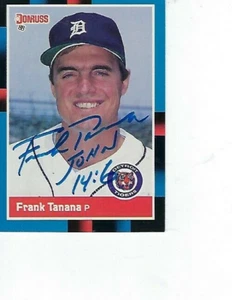 FRANCO TANANA FIRMADO 1988 DONRUSS #461 - TIGRES DETROIT - Imagen 1 de 1