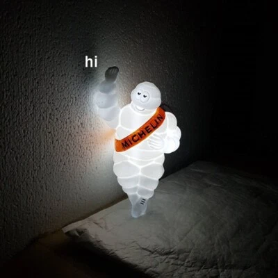 2x8" Bibendum Michelin Man Collectible Doll+Color LED Ads Tire Decor Welcome Hi - Image 1 of 4