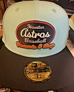 Houston Astros x El Tiempo Cantina New Era 59FIFTY Cap Size 7 1/8 Fitted Hat - Picture 1 of 6