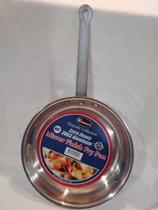 Winco 10" Extra Heavy Aluminum Mirror Finish Fry Pan Commercial Restaurant - Picture 1 of 8