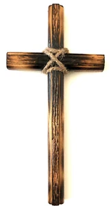 9 "Wood Rugged Shadow Cross Hanger Included - Picture 1 of 3