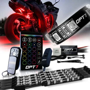 Kit de luces LED para motocicleta OPT7 carenados todo color/cuerpo tira de neón juego de 10 piezas deportivo - Imagen 1 de 9