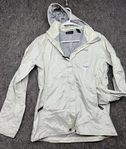 Marmot Women's Jacket Hoodie Windbreaker Full Zip Beige Size M - Picture 1 of 9