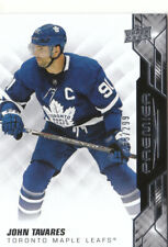 19/20 UD Premier Base Card #2 John Tavares - Toronto Maple Leafs /299