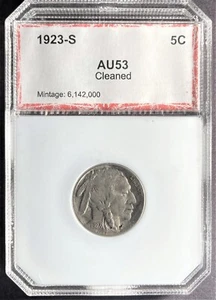 1923 S Buffalo Nickel High Grade Encapsulated - Picture 1 of 4