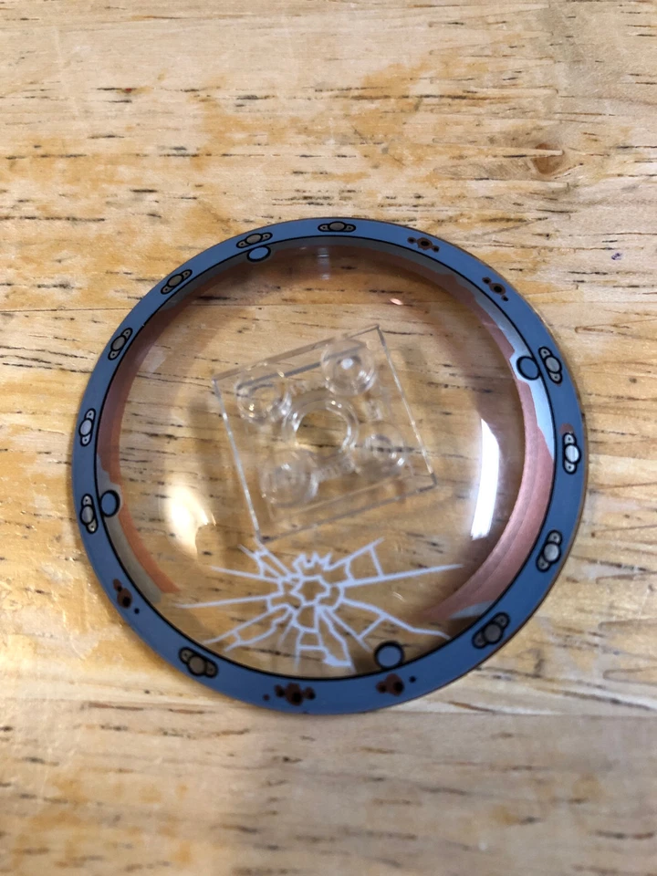 LEGO Dish 6 x 6 Inverted (Radar) - Solid Studs with Cracked Glass Gyrosphere Pat - Image 1 of 1