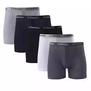 Lote de 3 6 9 12 pares de calzoncillos boxer acanalados clásicos C para hombre ropa interior algodón S-2XL - Imagen 1 de 1