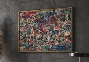 Jackson Pollock Poster, Abstract Expressionism Famous Painting - Picture 1 of 3