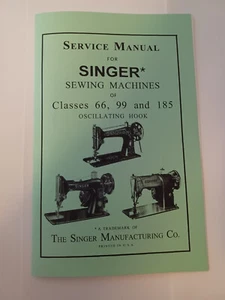 Singer 185 Service Manual, Service and Timing, 185, 99, 66 Class Maschinen - Bild 1 von 9