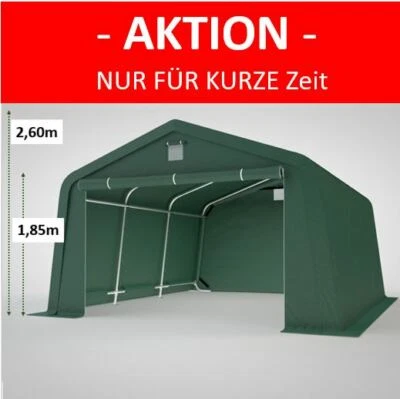 MARKENLOS Weidezelt Unterstand Weidehütte Offenstall Box Lagerzelt 3x4m 3x5m 3x6m GRÜN