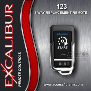 NUOVO Excalibur Omega 123 2 pulsanti telecomando di ricambio ELVNTQE per RS-272 - Foto 1 di 3