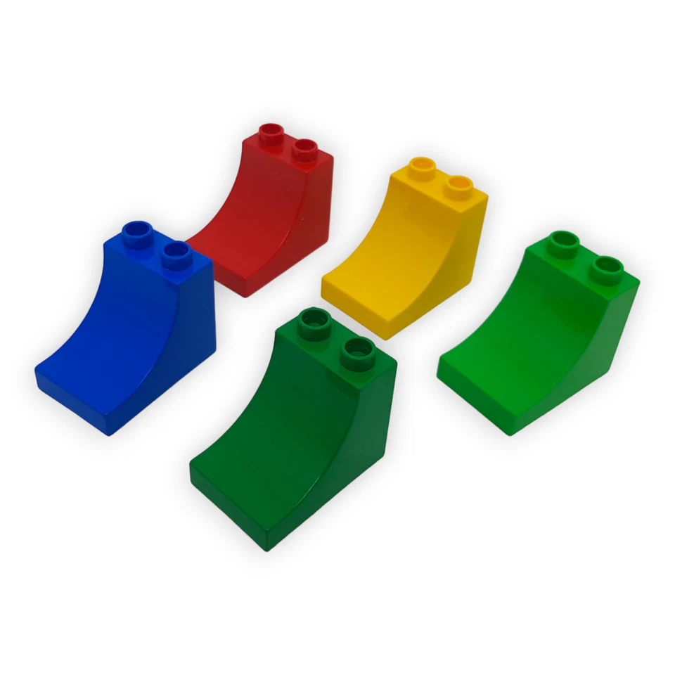 Lego Duplo Dach Stein Bogen Innen 2x3x2 Kurve 2301 Grün Rot Blau Gelb Ersatzteil - Bild 1 von 1