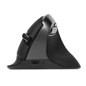 DeLUX Wireless Vertical Mouse Small Silent Ergonomic Mouse with BT 5.2 USB Gray - Picture 1 of 7