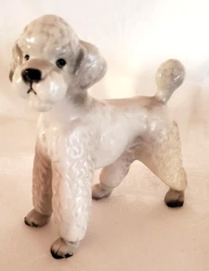 Statuina cane figura Barboncino bianco Giappone 5" x 5" - Foto 1 di 11