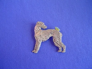 Alfiler de peltre Scottish Deerhound Irish Wolfhound 16i joyería de lebrel - Imagen 1 de 1