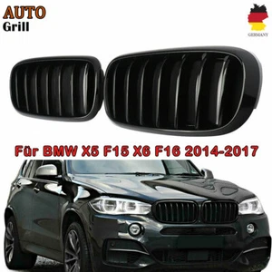 Coppia nero lucido per BMW X5 F15 X6 F16 2014-17 reni sport griglia radiatore griglia - Foto 1 di 12