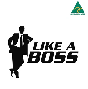 Like A Boss Vinyl Decal Sticker 17 cm x 12.5 cm - Picture 1 of 16