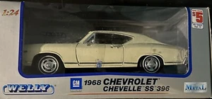 Welly scala 1:24 1968 Chevrolet Chevelle SS 396 Auto pressofusa - Foto 1 di 7