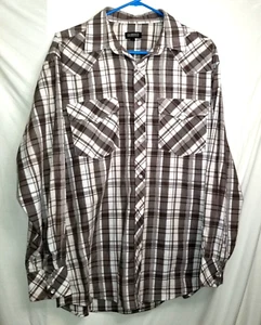 Gioberti Herren LARGE Western Langarm Perlen Druckknopf Hemd - Bild 1 von 11