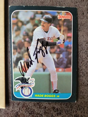 Donruss Oversized Wade Boggs #7 1987 - Medias Rojas de Boston - ¡Autografiado! Foto 1 de 3
