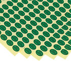 QC Bestehende Aufkleber 0.5x0.35" 15 Blatt Oval Klebeetiketten für Test Grün