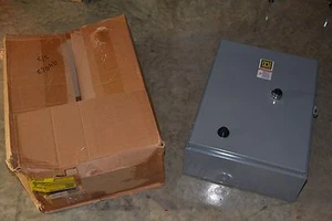 SQUARE D AC Magnetic Starter Combo 8536SCG1V82CFF4TX22 Size Sz 1 Ser A NEW   - Picture 1 of 6