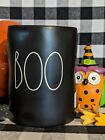 NEW RAE DUNN BLACK BOO/JACK O LANTERN  13.2 OZ Candle Harvest Berry Scent 