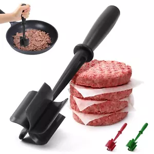 Heat Resistant Meat Masher Tool for Ground Beef Hamburger Meat Potato Masher - Picture 1 of 7