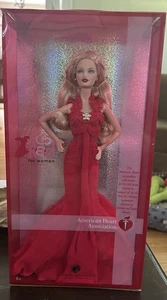 Neu im Karton 2007 Mattel Barbie Puppe Go Red for Women American Heart Association - Bild 1 von 2