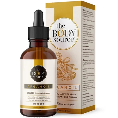 The Body Source Arganöl - 100% Reines Arganöl Bio Kaltgepresst Vegan - Bild 1 von 4