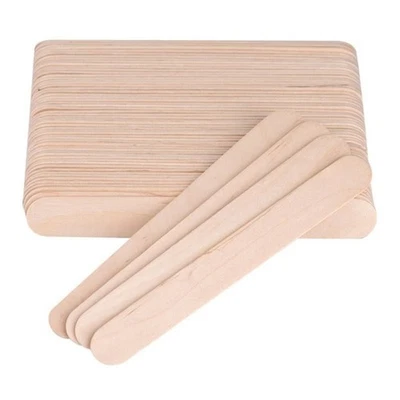 UNIVERSAL 100 Wachsstäbchen groß Holz Zungenspachtel Spachtel Applikator medizinisch 15 cm