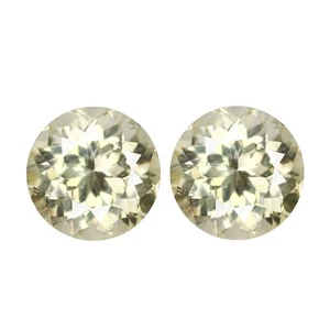 1.09Ct (2Pcs) IF Genuine Round cut 5 x 5 mm 100% Natural Pink Morganite - Picture 1 of 5