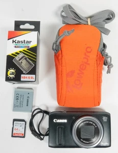 Canon PowerShot SX260 HS 12MP x20 Zoom Digital Camera + accessories CLEAN TESTED - Picture 1 of 8