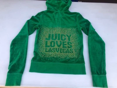 Women’s Juicy Couture Hoodie Full Zip Long Sleeve Green Sweatshirt Size XS - Image 1 of 4