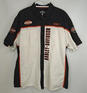 Camisa Harley Davidson Motor Company Motocicleta Personal Talla 2XL Botón Delantero - Imagen 1 de 5