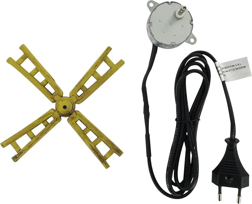 Kit per Realizzare Mulino a Vento per Presepe, Plastica E Metallo, Bertoni Prese - Immagine 1 di 4