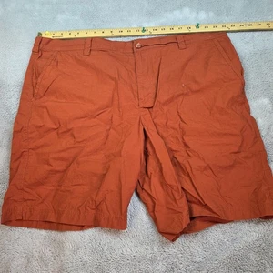 Columbia Chino Shorts Mens 44 Rust Orange Hike Fish Camp Outdoors Casual - Picture 1 of 6