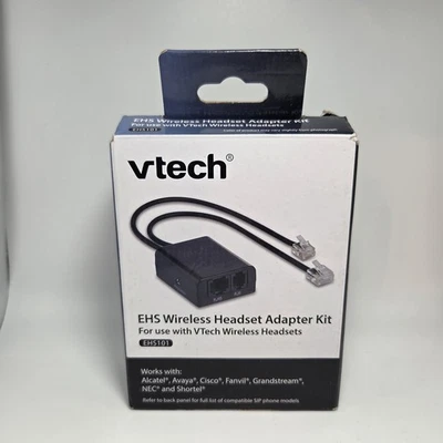 Vtech Wireless Headset Adapter EHS101 Shortel Avaya Cisco Fanvil NEC Groundstrea - Image 1 of 4