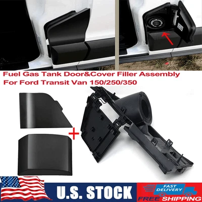 For Ford Transit Van 150/250/350 2015+ Fuel Gas Tank Door&Cover Filler Assembly - Image 1 of 4